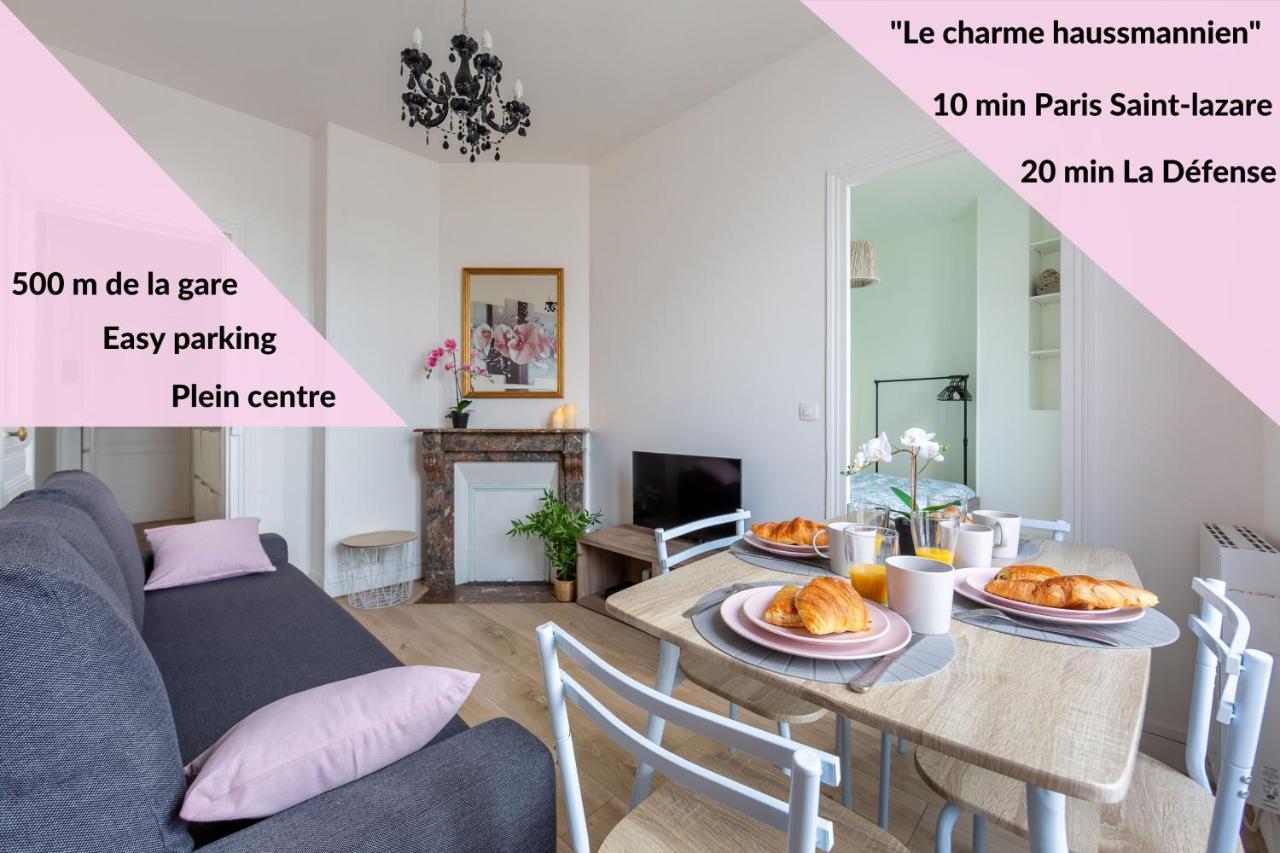Le Charme Haussmannien-10 Min Paris Apartment Argenteuil Exterior foto